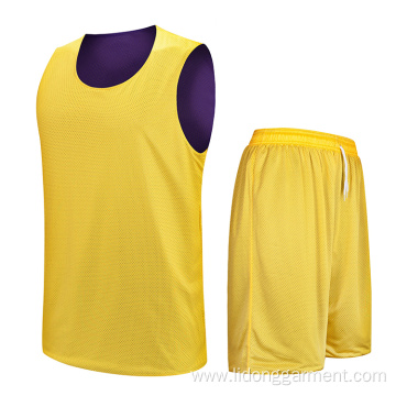 High Quality Custom Polyester Reversible Basketball Jerseys